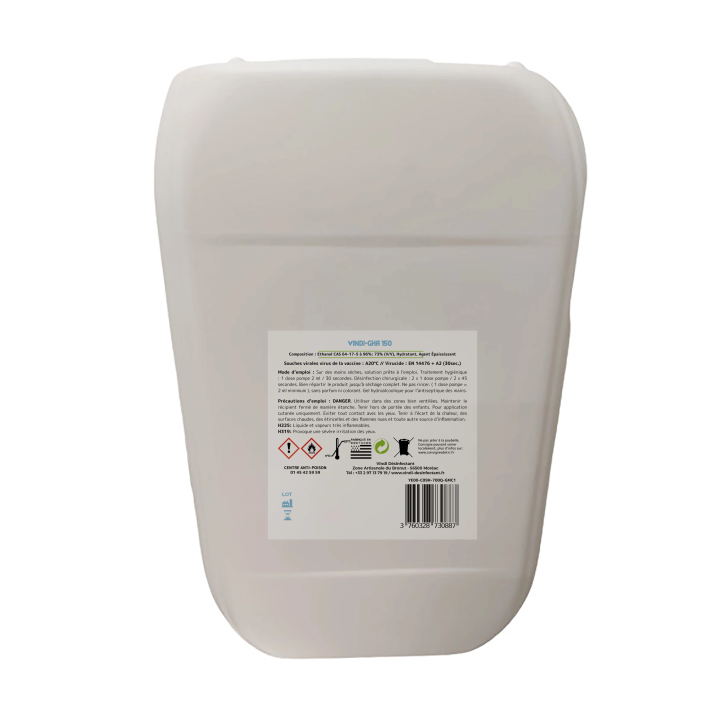 Gel hydroalcoolique bidon de 20L | Fabrication Française