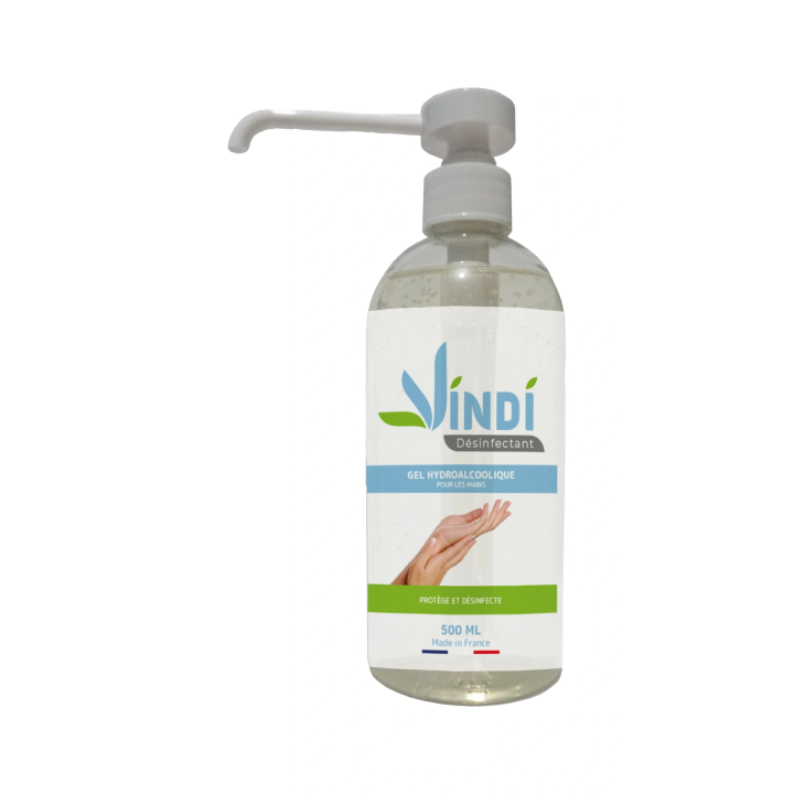 Gel hydroalcoolique flacon de 500ml | Fabrication Française