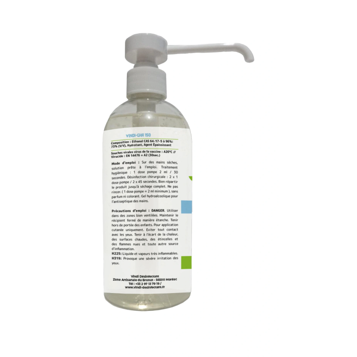Gel hydroalcoolique flacon de 500ml | Fabrication Française