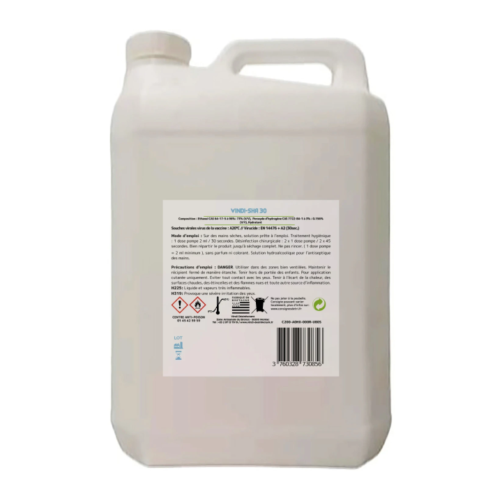 Solution hydroalcoolique bidon 5L | Fabrication Française