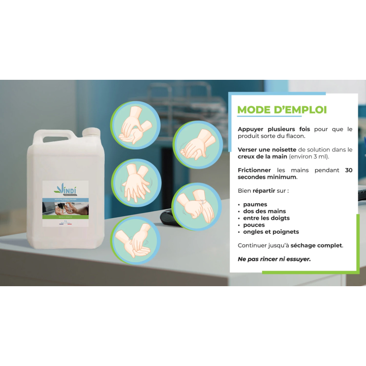 Solution hydroalcoolique bidon 5L | Fabrication Française
