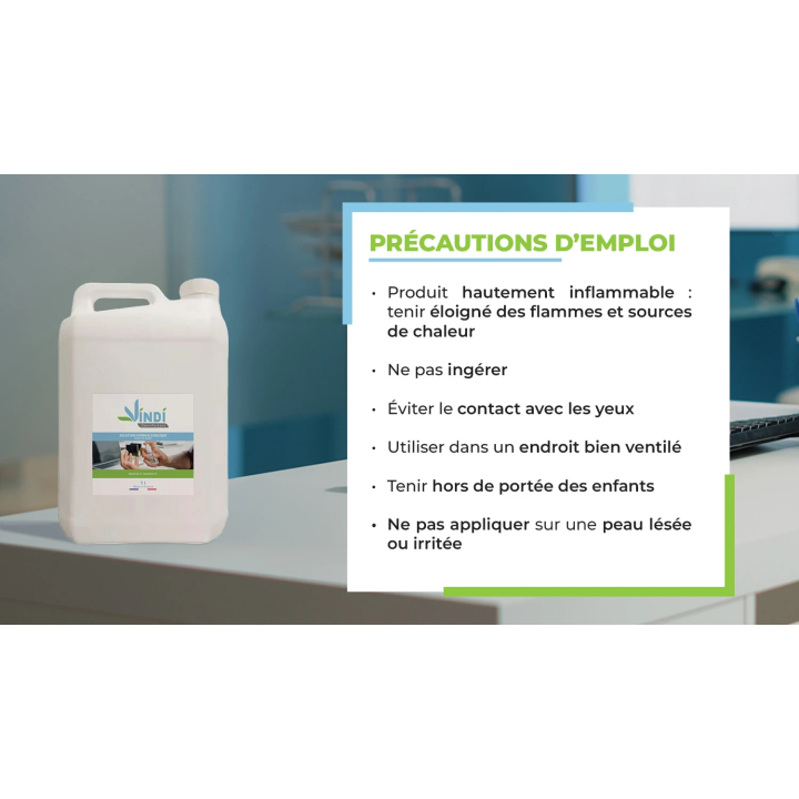 Solution hydroalcoolique bidon 5L | Fabrication Française