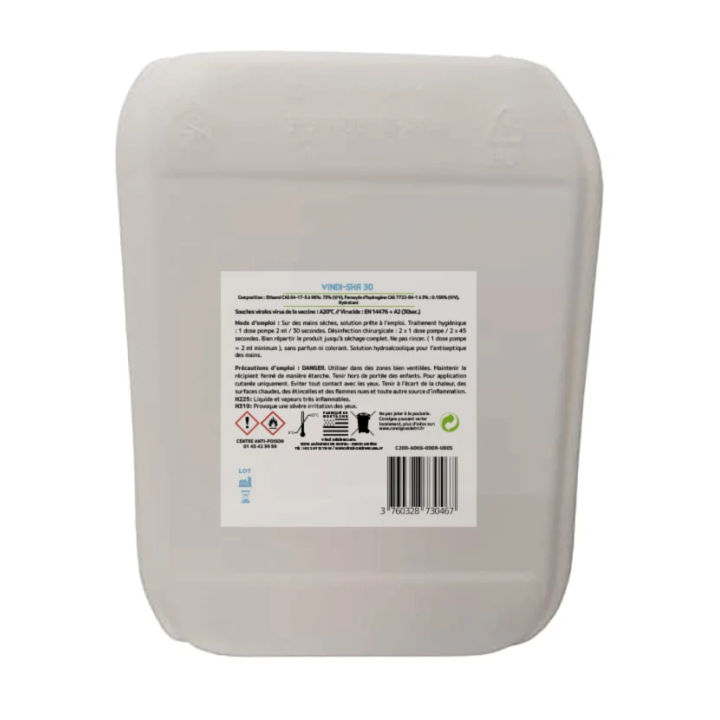 Solution hydroalcoolique bidon de 10L | Fabrication Française