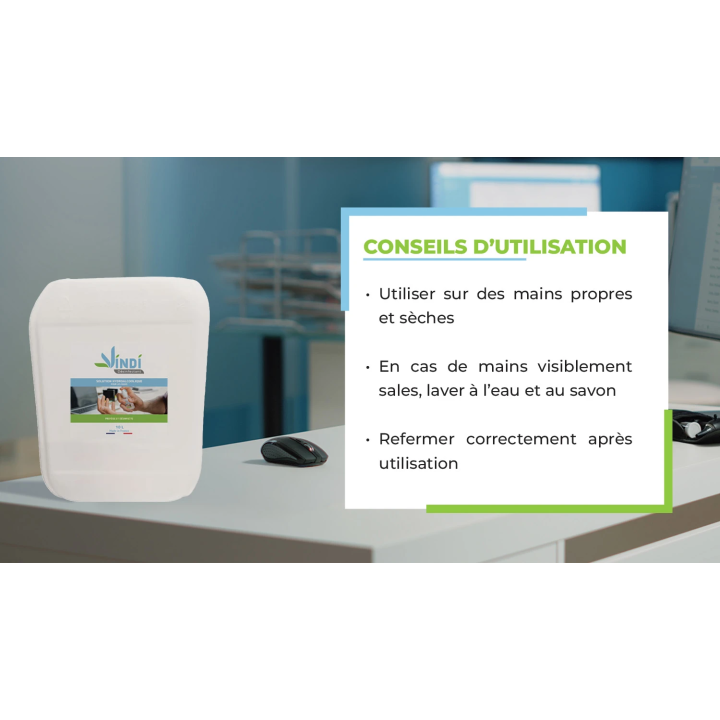 Solution hydroalcoolique bidon de 10L | Fabrication Française