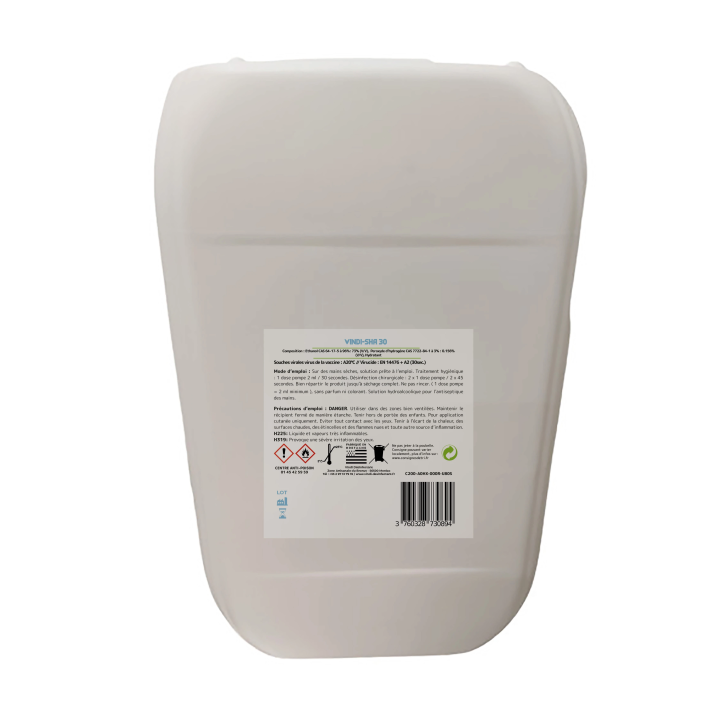 Solution hydroalcoolique bidon de 20L | Fabrication Française