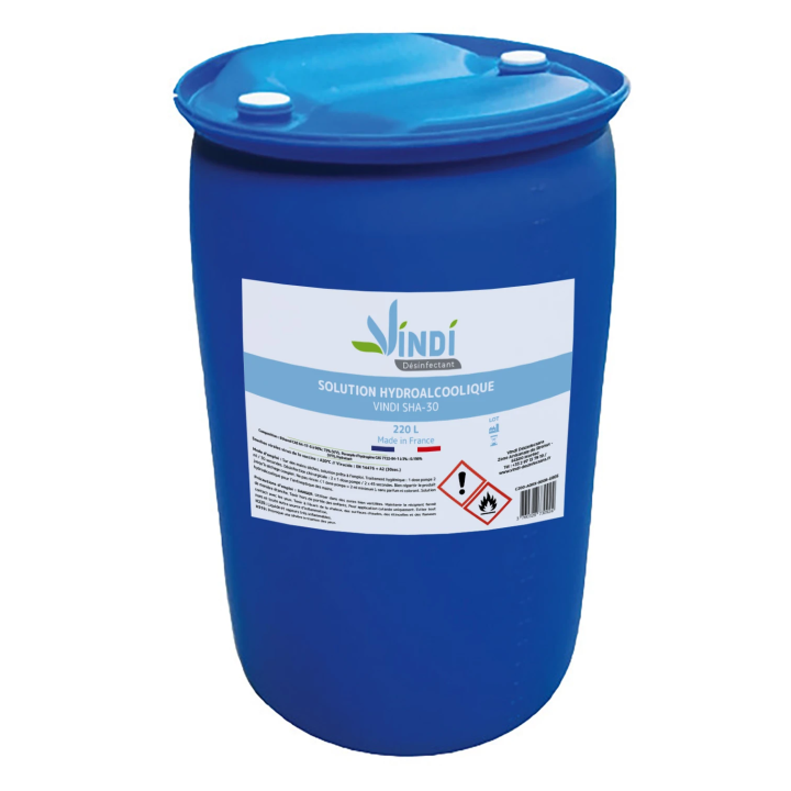 Solution hydroalcoolique fût de 220L | Fabrication Française