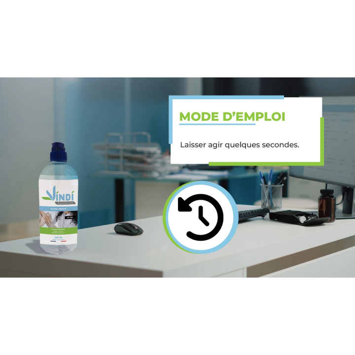 Alcool modifié flacon de 500ml | Fabrication Française