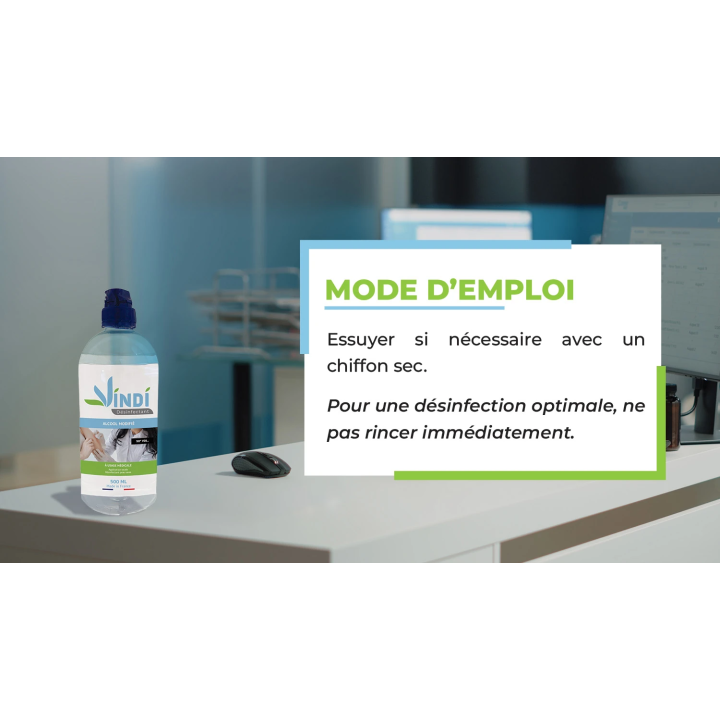 Alcool modifié flacon de 500ml | Fabrication Française