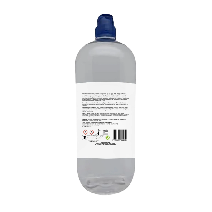 Alcool modifié 90° flacon de 1L | Fabrication Française