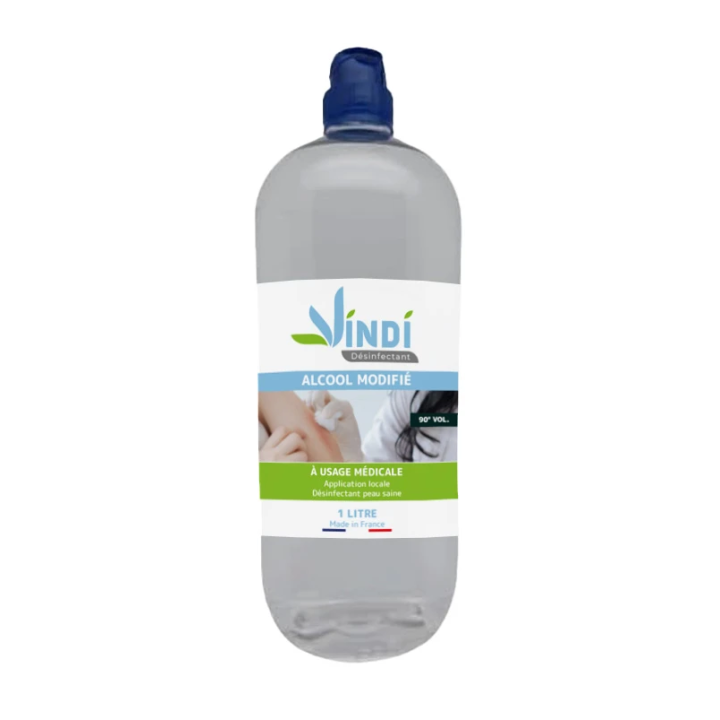 Alcool modifié 90° flacon de 1L | Fabrication Française