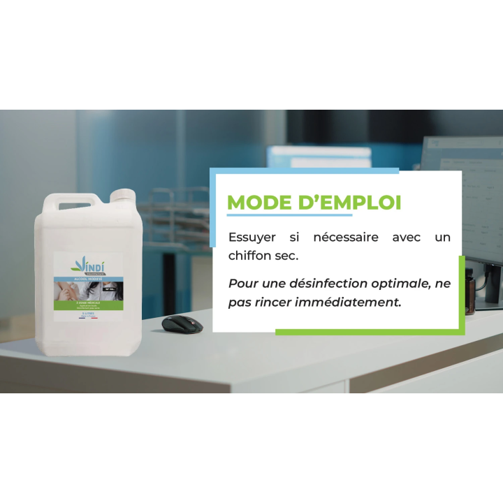 Alcool modifié 90° bidon de 5L | Fabrication Française