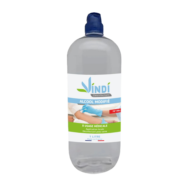 Alcool modifié 70° flacon de 1L | Fabrication Française