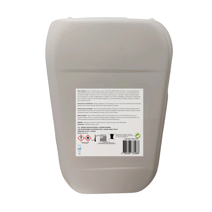 Alcool modifié 70° bidon de 20L | Fabrication Française