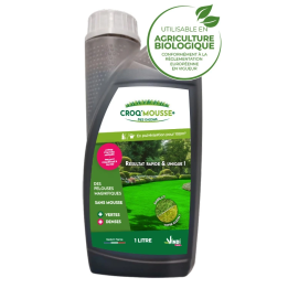 Engrais gazon liquide Croq'Mousse 1 L – Jusqu'à 100 m²