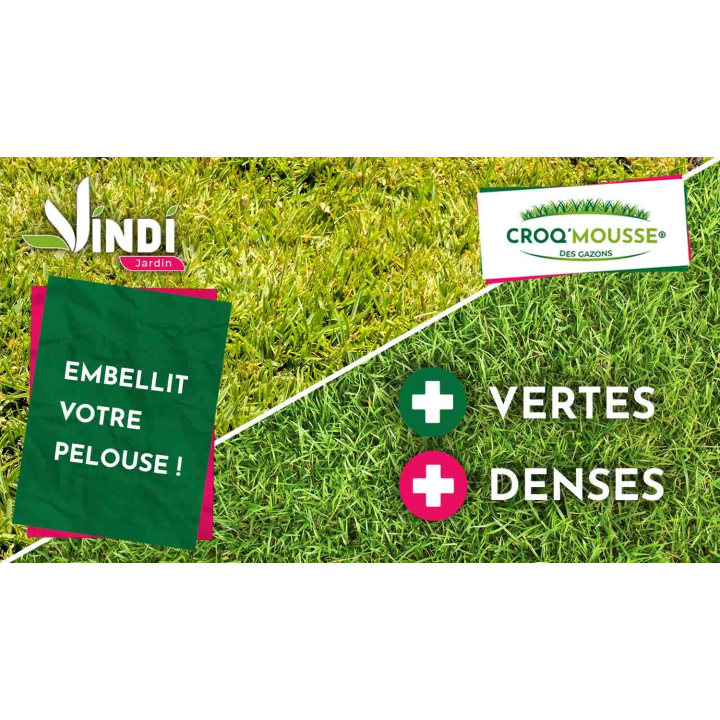 Engrais gazon liquide Croq'Mousse 1 L – Jusqu'à 100 m²