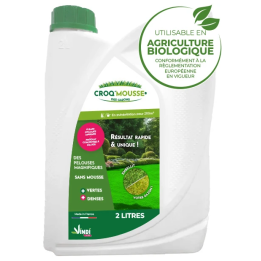 Engrais gazon liquide Croq'Mousse 2 L – Jusqu'à 200 m²