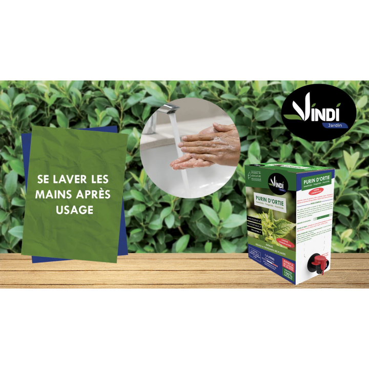 Purin d’Ortie Naturel pour Plantes & Potager - BIB 1,5L | Vindi Jardin