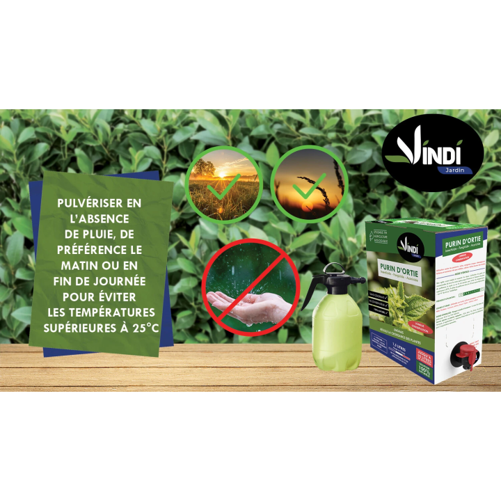 Purin d’Ortie Naturel pour Plantes & Potager - BIB 1,5L | Vindi Jardin