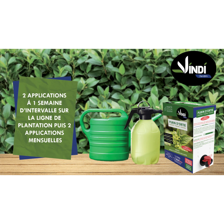 Purin d’Ortie Naturel pour Plantes & Potager - BIB 1,5L | Vindi Jardin