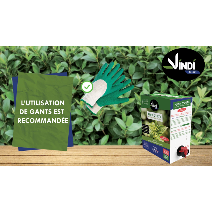 Purin d’Ortie Naturel pour Plantes & Potager - BIB 3L | Vindi Jardin