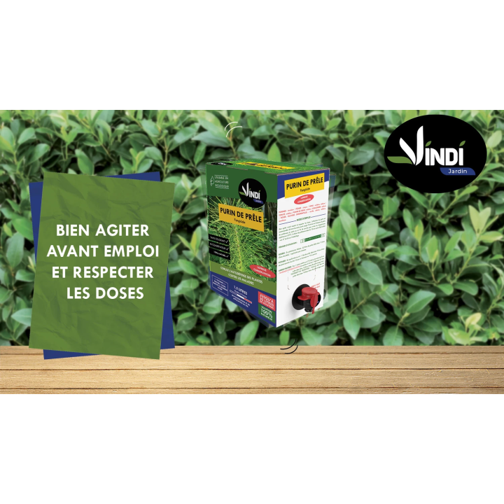 Purin de Prêle Naturel pour Plantes & Potager - BIB 1,5 L | Vindi Jardin