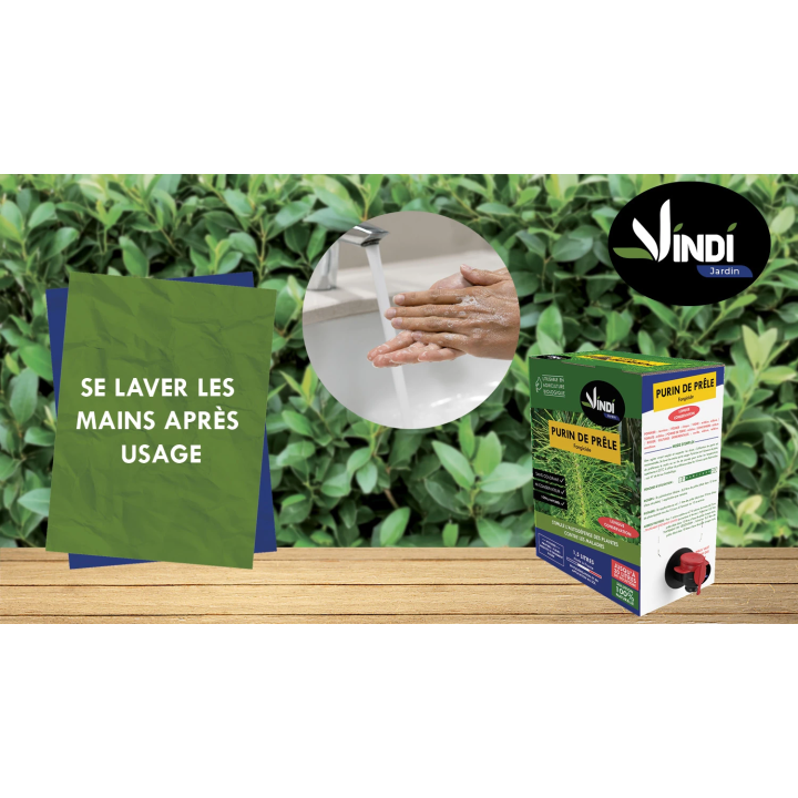 Purin de Prêle Naturel pour Plantes & Potager - BIB 1,5 L | Vindi Jardin