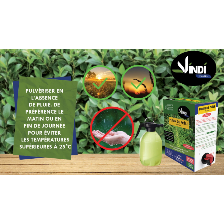 Purin de Prêle Naturel pour Plantes & Potager - BIB 1,5 L | Vindi Jardin