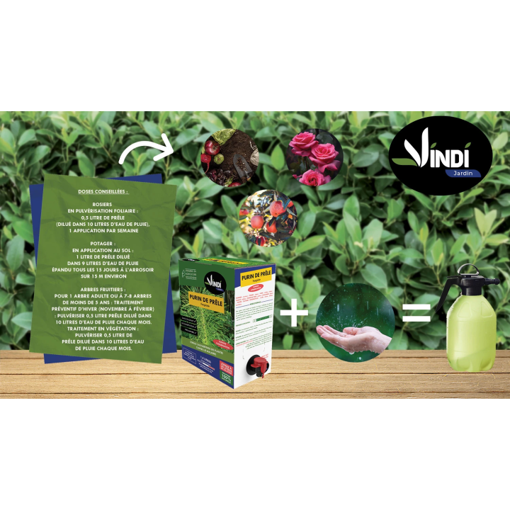 Purin de Prêle Naturel pour Plantes & Potager - BIB 1,5 L | Vindi Jardin