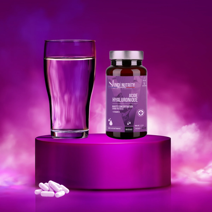 Acide Hyaluronique 200 mg & Vitamine C | Vindi Nutrity