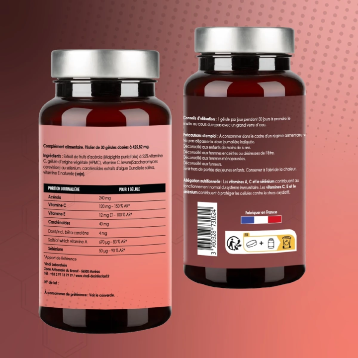 ACE Sélénium – Vitamines A, C, E & Sélénium | Vindi Nutrity