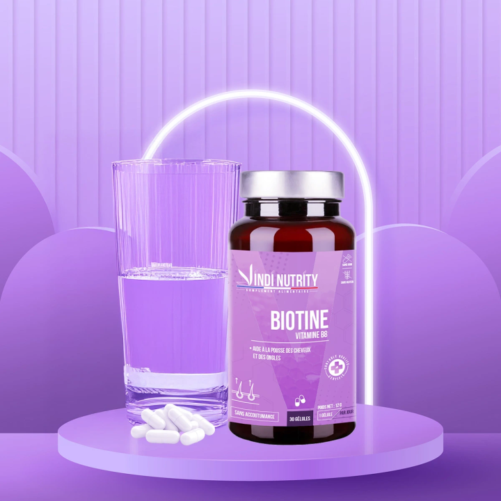 Biotine, Zinc & Sélénium – Cheveux, Peau & Ongles | Vindi Nutrity