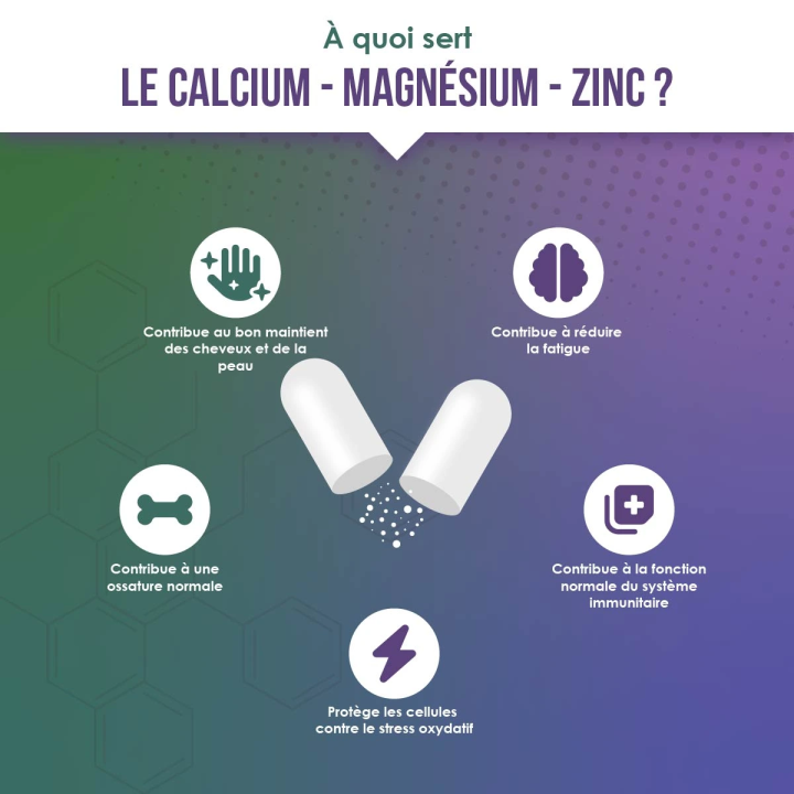 Calcium Magnésium Zinc – Os & Muscles | Vindi Nutrity