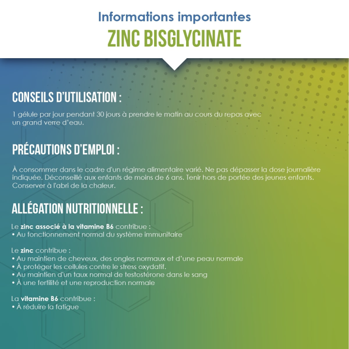 Zinc Bisglycinate & Vitamine B6 | Vindi Nutrity
